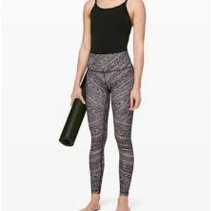 Lululemon yoga pants abstract pattern